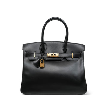 Birkin 30 Black Box leather  C Square Stamp