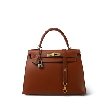 Kelly Sellier 28 Noisette Box leather  [E] Stamp