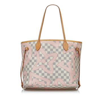 Louis Vuitton Tahitienne Neverfull MM Damier Azur Leather/canvas