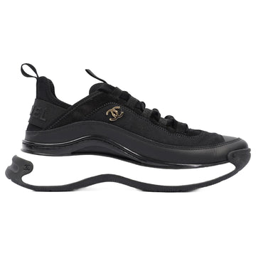CHANEL QUILTED CC TRAINER SNEAKERS