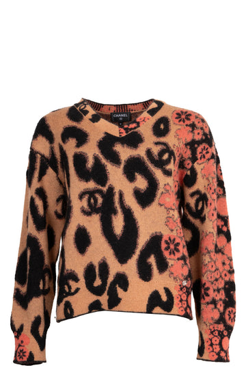 CHANEL 2023 Knit Cashmere Mohair Cheetah