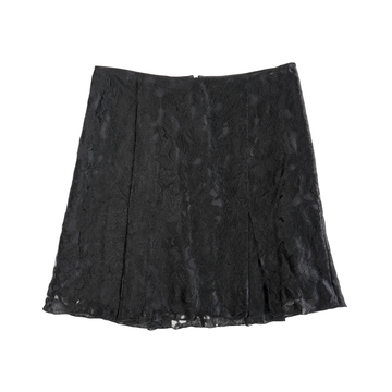Chanel Lace Pleated Mini Skirt - Women's 38