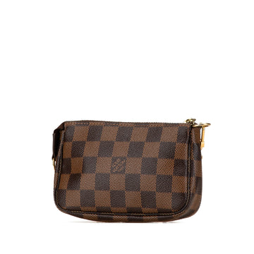 Brown Louis Vuitton Damier Ebene Trunks and Bags Mini Pochette Accessoires