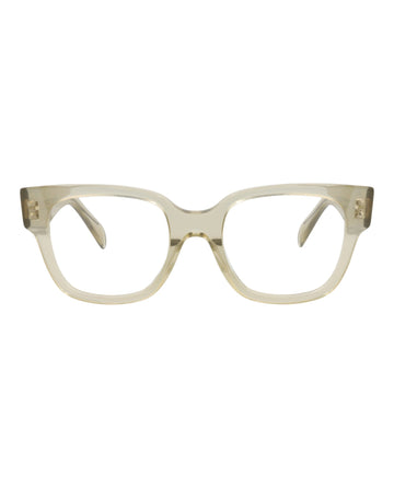 Celine Womens Square/Rectangle Green Green Transparent Fashion Designer Eyewear