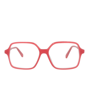 Celine Womens Square/Rectangle Red Red Transparent Fashion Designer Eyewear