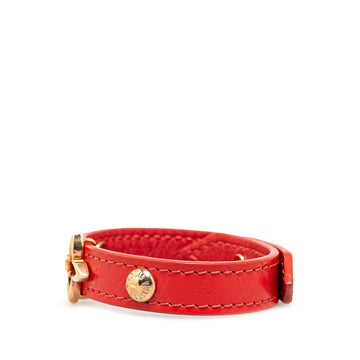 Red Louis Vuitton Monogram Blooming Wrap Bracelet