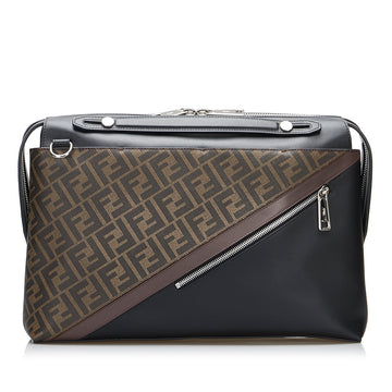 Fendi By the Way Briefcase Zucca Leather/canvas