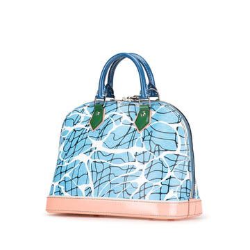 Blue Louis Vuitton Epi Aqua Alma PM Handbag
