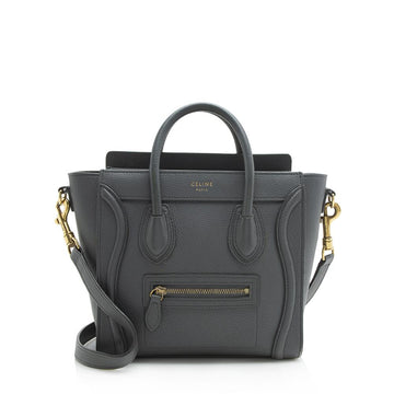 Celine Calfskin Nano Luggage Tote (SHF-12257)