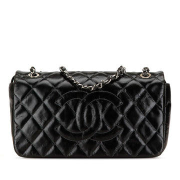 Chanel CC Quilted Glazed Calfskin Flap (SHG-16f7wX)