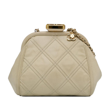 Top Quality Chanel Calfskin Kiss Lock Frame Bag (SHG-z1lges)
