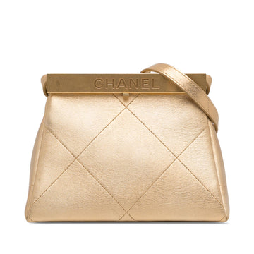 Top Quality Chanel Calfskin Kiss Lock Frame Bag (SHG-jfYumG)