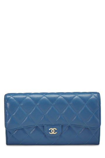 CHANEL CAVIAR QUILTED LAMBSKIN CLASSIC FLAP WALLET