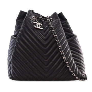 Top Quality Chanel Chevron Calfskin Urban Spirit Bucket Bag (SHG-c8HyEg)