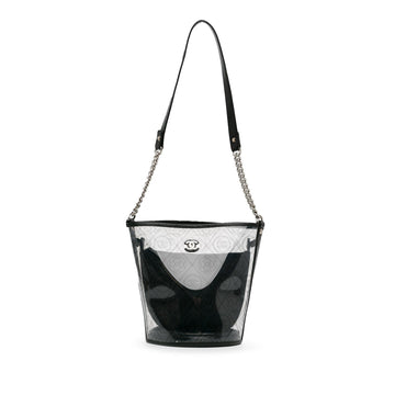 Top Quality Chanel Crumpled Calfskin PVC Camellia Bucket (SHG-ZnYJAw)