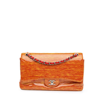 Top Quality Chanel Jumbo Classic Patent Stiped Double Flap (SHG-f0PyTR)