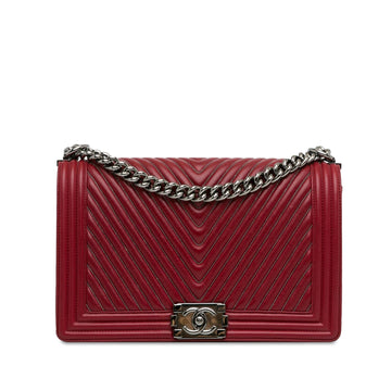 Top Quality Chanel Large Embellished Calfskin Chevron Boy Flap (SHG-HF4Dqm)