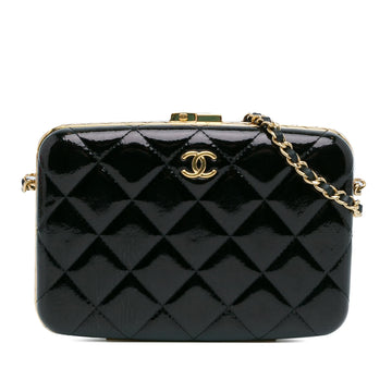 Top Quality Chanel Large Glazed Goatskin Box With Chain (SHG-QolUGP)
