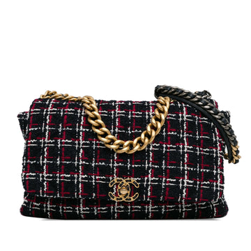 Top Quality Chanel Maxi Tweed 19 Flap (SHG-KTxJdG)