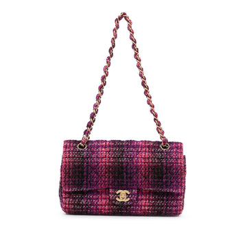Top Quality Chanel Medium Classic Tweed Double Flap (SHG-COj9Tf)