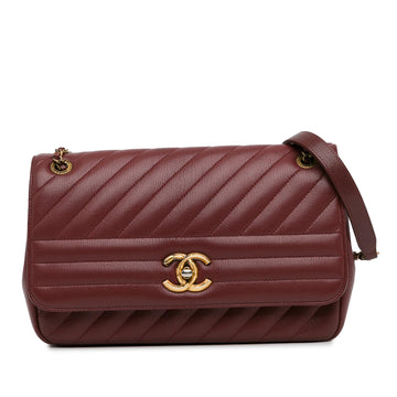 Top Quality Chanel Medium Diagonal Quilted Goatskin Flap (SHG-HH5O86)