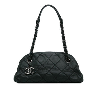 Top Quality Chanel Mini Calfskin Just Mademoiselle Bowling Bag (SHG-o7RT81)