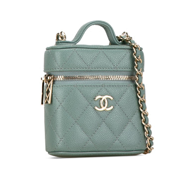 Chanel Mini Caviar Handle with Care Vanity Case