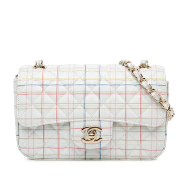 Top Quality Chanel Mini Rectangular Classic Printed Calfskin Single Flap (SHG-7Swy1g)