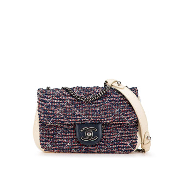 Top Quality Chanel Mini Rectangular Tweed Single Flap (SHG-Dwvma9)