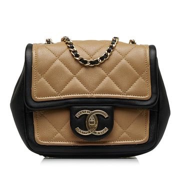 Top Quality Chanel Mini Square Calfskin Graphic Flap Crossbody Bag (SHG-ohBUDA)