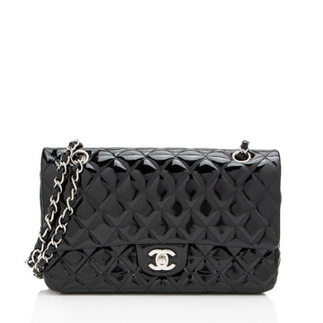 Top Quality Chanel Patent Leather Classic Medium Double Flap Bag (SHF-vw1LPd)