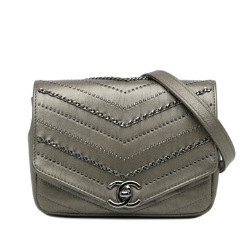 Top Quality Chanel Small Chevron Data Center Envelope Flap Bag (SHG-HKKj3R)
