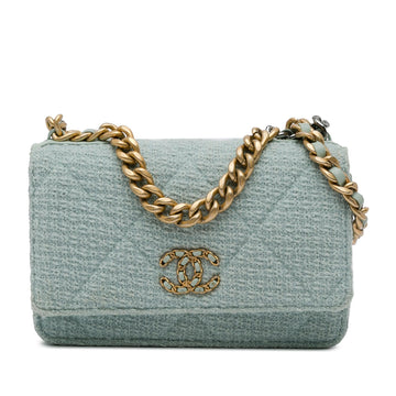 Top Quality Chanel Tweed 19 Wallet On Chain (SHG-4O6ndT)