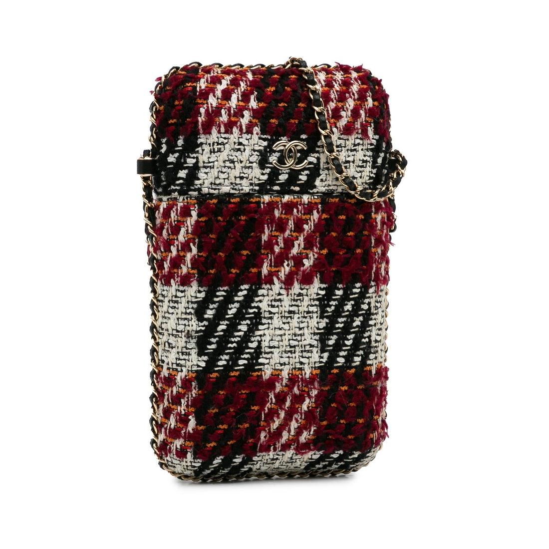 Top Quality Chanel Tweed Chain Around Phone Holder (SHG-fNtDa5)