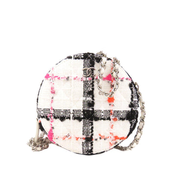Top Quality Chanel Tweed Round Clutch with Chain (SHG-jox5Cf)