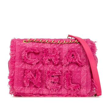 Top Quality Chanel Wool Tweed Giant Logo Flap (SHG-pB1hNA)