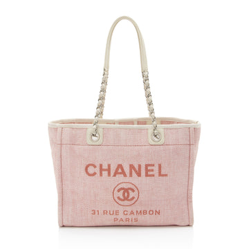 Top Quality Chanel Woven Straw Deauville Small Tote (SHF-dndV47)