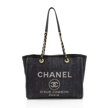 Top Quality Chanel Woven Straw Deauville Small Tote (SHF-w0hRel)