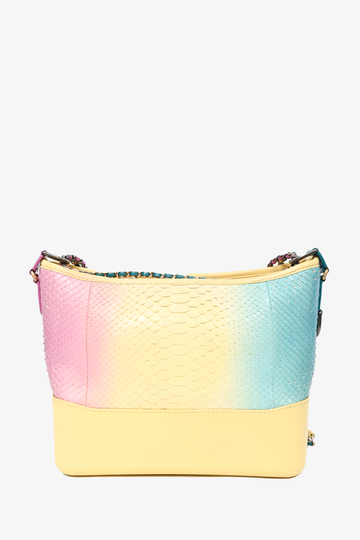 Chanel Cruise 2019 Multicolour Rainbow Python Medium Gabrielle New 1:1 Bags