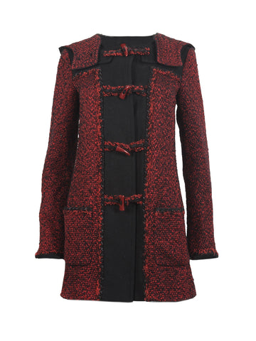 Red Tweed Duffle Coat
