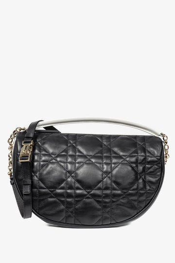 Christian Dior Vibe Medium Black Cannage Hobo