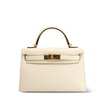 Mini Kelly Sellier Nata Veau leather  B Stamp