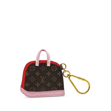 Brown Louis Vuitton Monogram Pochette Cles Alma BB Key Chain
