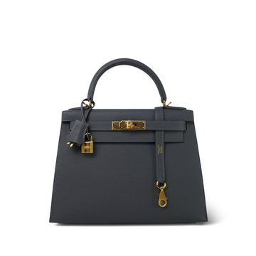 Kelly Sellier 28 Graphite leather  W Stamp