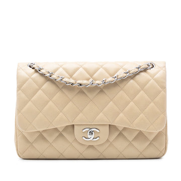 Classic Double Flap Bag Quilted Leather Jumbo