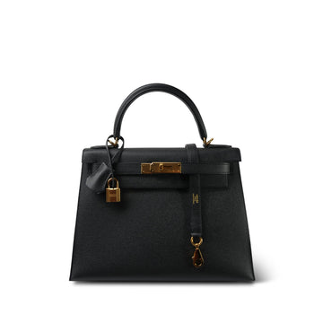 Kelly Sellier 28 Black leather  B Stamp