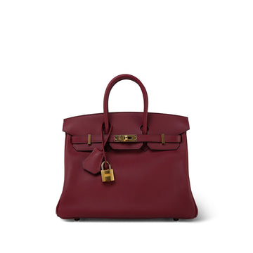 Birkin 25 Rouge H leather  Y Stamp