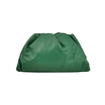 Bottega Veneta Pouch Calfskin Leather Green Large