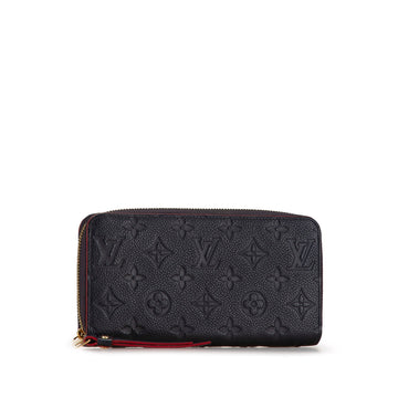Blue Louis Vuitton Monogram Empreinte Zippy Long Wallet