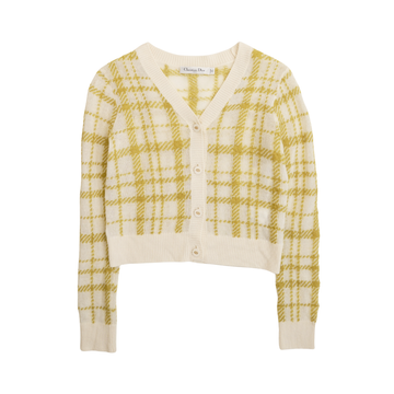 Christian Dior Plaid Cardigan - Women's 4